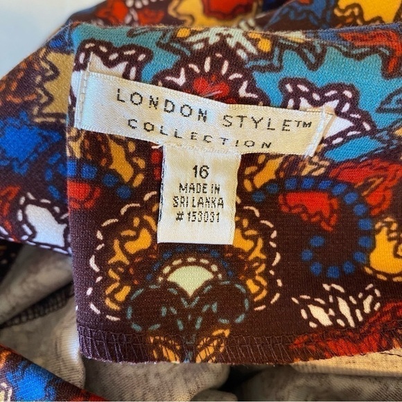 London Style Collection bohemian dress size 16 - Picture 3 of 6